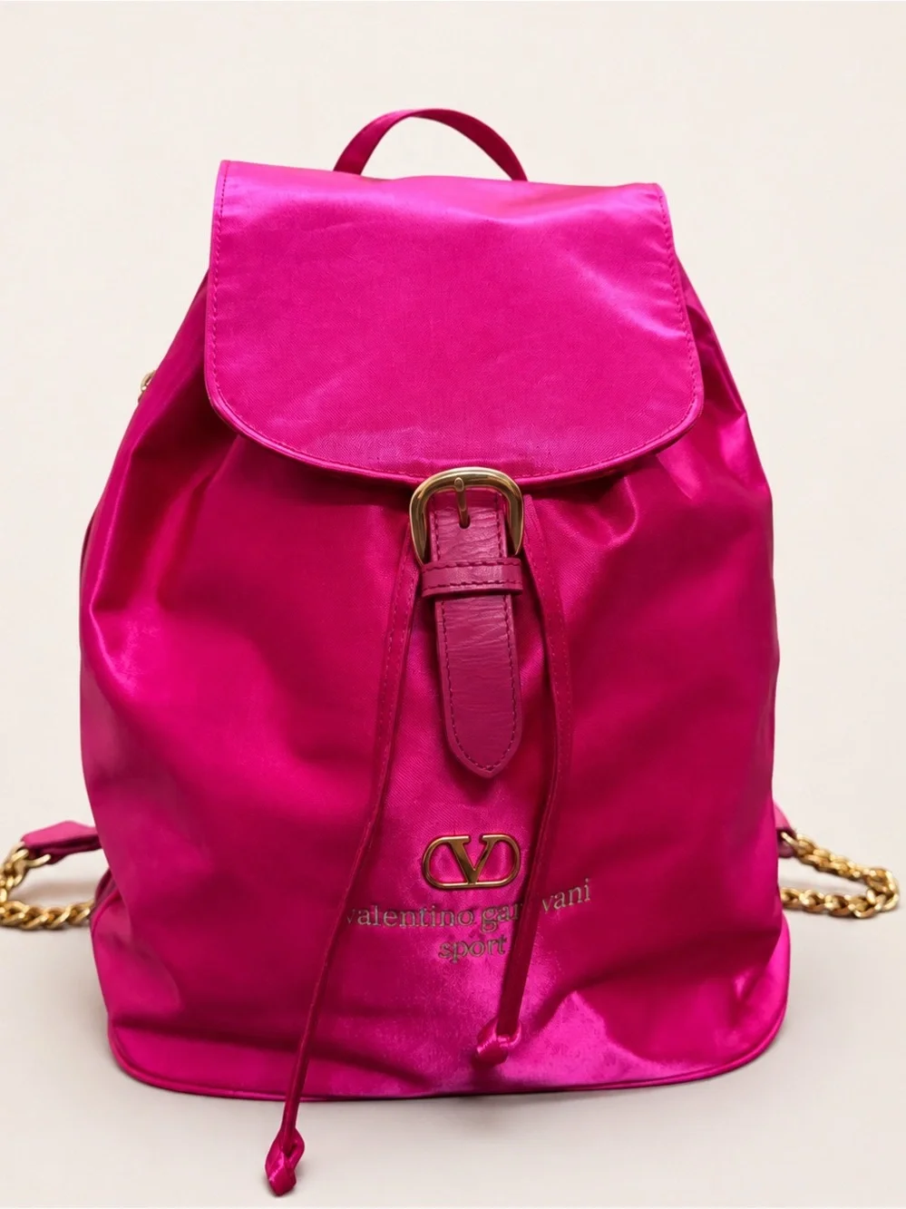 VALENTINO GARVANI SPORT PINK NYLON BACKPACK